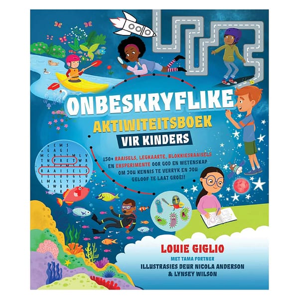 Onbeskryflike aktiwiteitsboek vir kinders